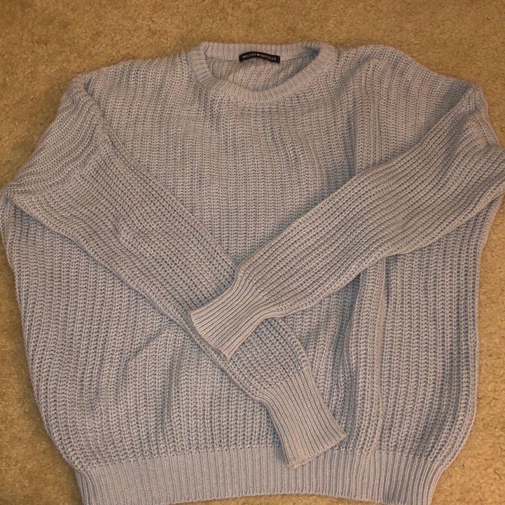 Brandy Melville Light Blue Knit Sweater